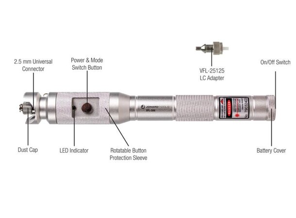 Rugged Visual Fault Locator Kit VFL-300 Includes VFL-25125 