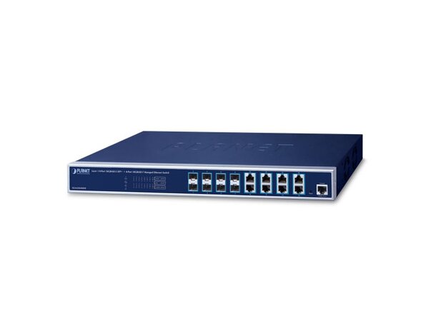 Switch LAN 8p Layer 3 Managed Planet 8-Port 10G-BX SFP+ + 8-Port 10G-BT 