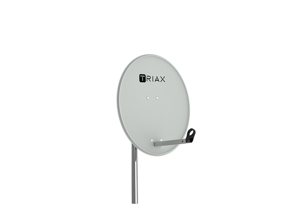 Triax parabolantenne TDS PRO 65LG 65 cm, Offset, RAL7035, lys grå 